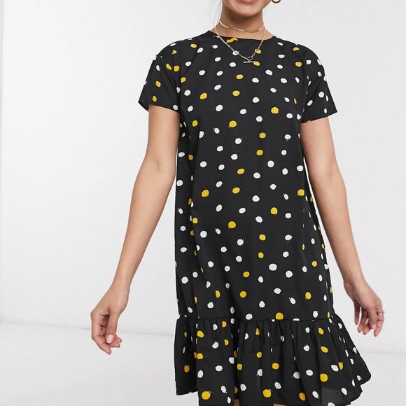 Wednesday's Girl Dresses & Skirts - ASOS Wednesday's Girl mini smock polka dot dress